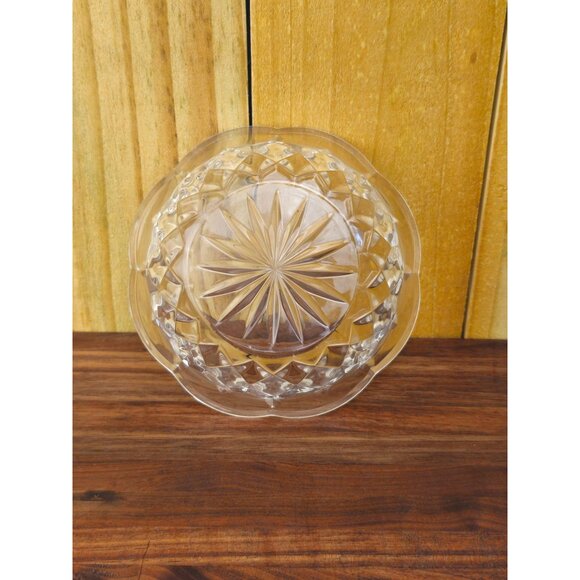 Gorham Crystal Cut Glass Bowl With Starburst Design - Picture 6 of 6